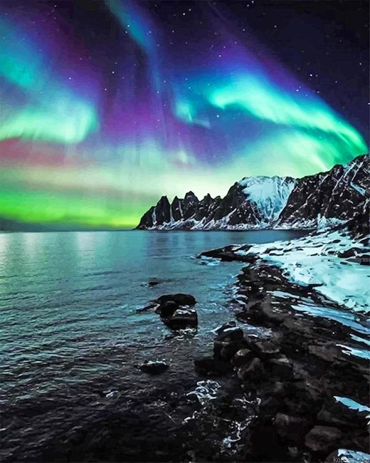 Aurora Northern Lights New Painting By Numberss.png