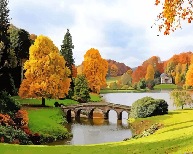 Autumn Palladian Bridge Painting By Numberss.png