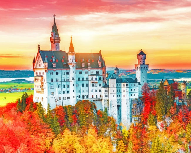 Autumn Season In Germany Landscapes Painting By Numberss.png