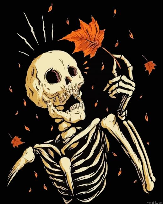 Autumn Skeleton Painting By Numberss.png