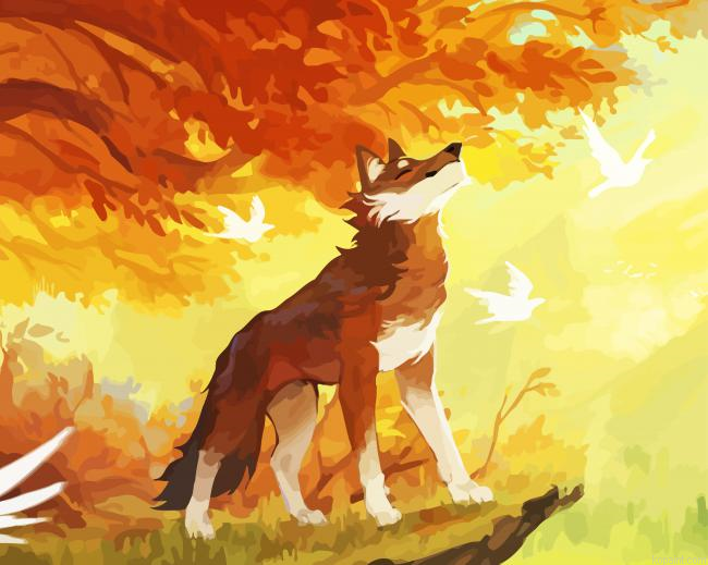 Autumn Wolf Painting By Numberss.png