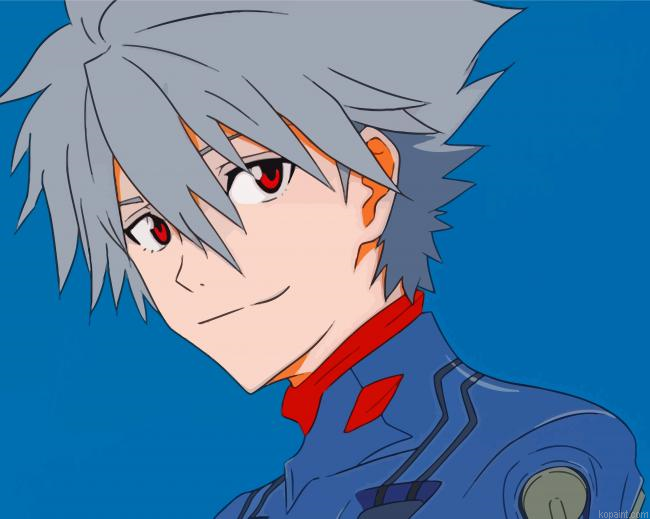 Avangelion Character Kaworu Nagisa Paint By Numbers