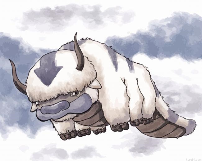 Avatar Appa Art Painting By Numberss.png
