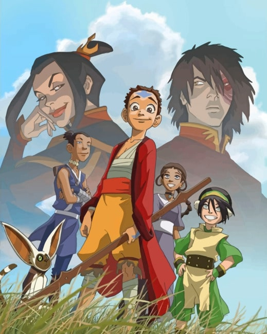 Avatar The Last Airbender Squad Anime New Painting By Numberss.png