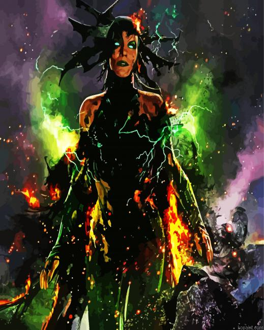 Avengers Hela Painting By Numberss.png