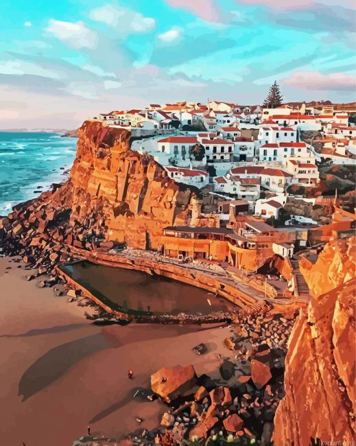 Azenhas Do Mar Portugal Paint By Numbers