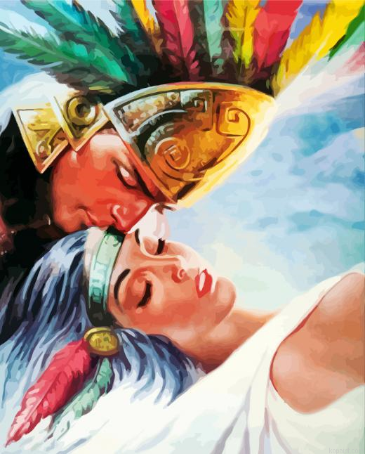 Aztec Couple Painting By Numberss.png