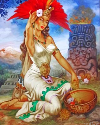 Aztec Princess Painting By Numberss.png