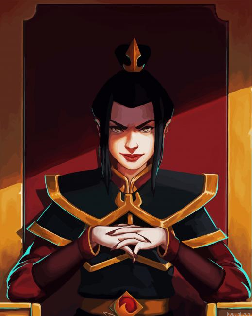 Azula Character Painting By Numberss.png