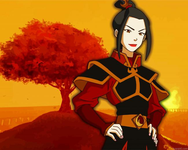 Azula Girl Character Painting By Numberss.png