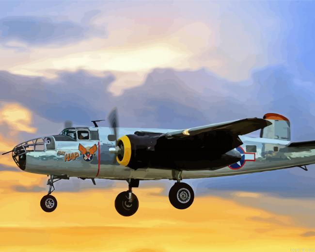 B25 Mitchell Sunset Painting By Numberss.png