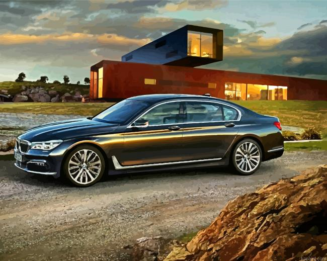 BMW 7 Series Car Paint By Numbers