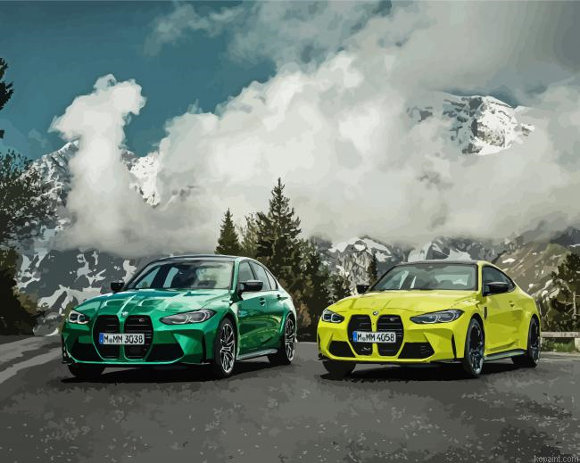 Bmw M3 And M4 Painting By Numberss.png