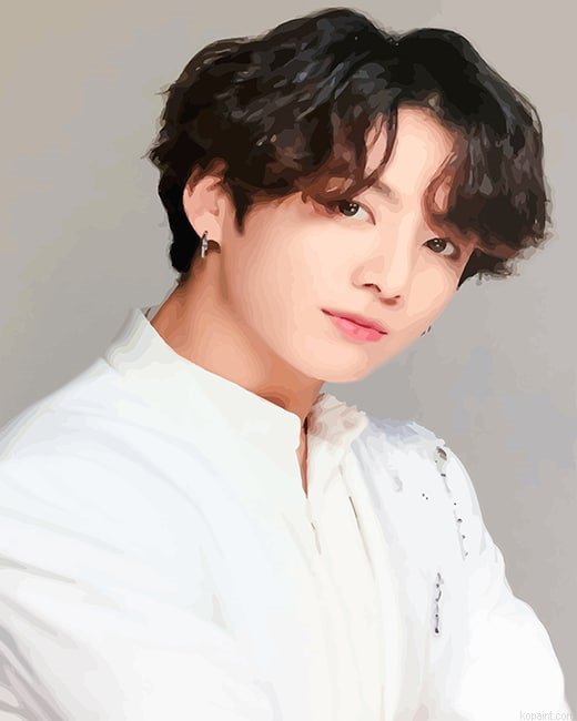 Bts Jeon Jungkook New Painting By Numberss.png