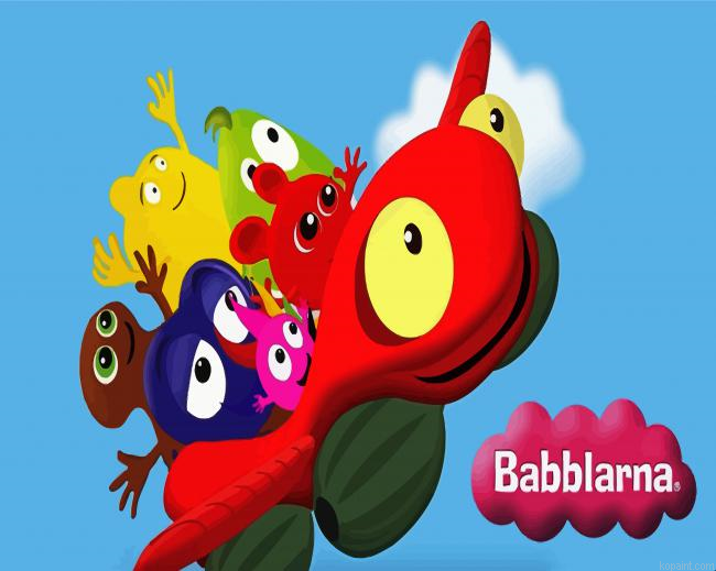 Babblarna Cartoon Painting By Numberss.png