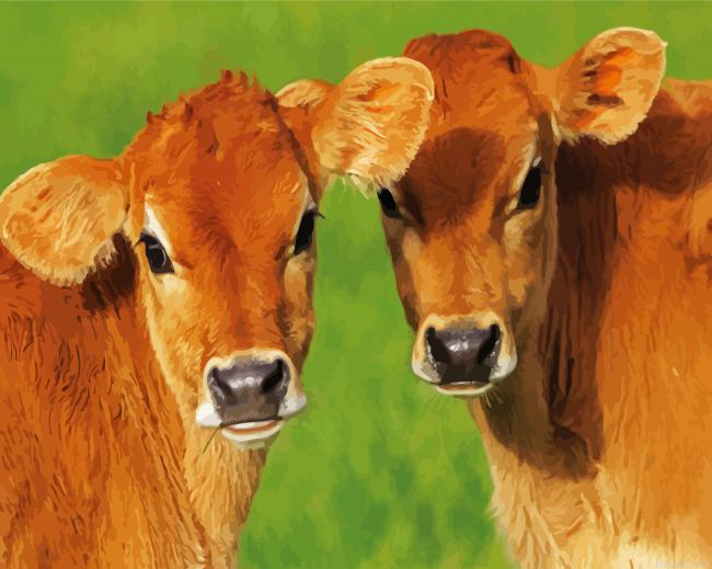 Baby Calves Painting By Numberss.png