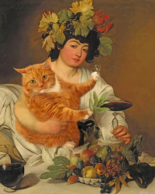 Bacchus Caravaggio New Painting By Numberss.png