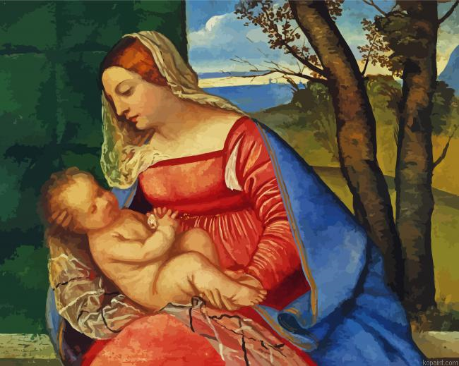 Bache Madonna By Tiziano Painting By Numberss.png