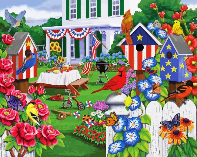 Backyard Party Painting By Numberss.png