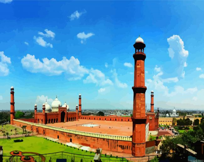 Badshahi Mosque Lahore Painting By Numberss.png