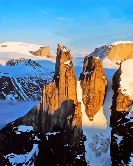 Baffin Island Mountain Painting By Numberss.png