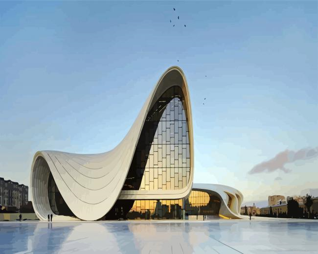 Baku Azerbaijan Buildings Painting By Numberss.png