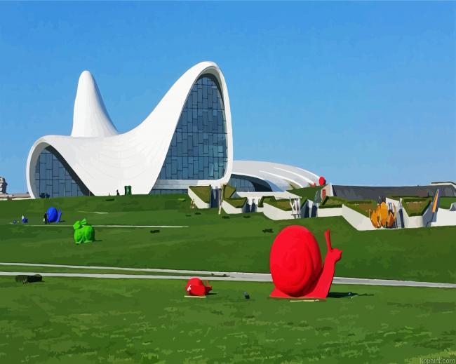 Baku Boulevard In Azerbaijan Painting By Numberss.png