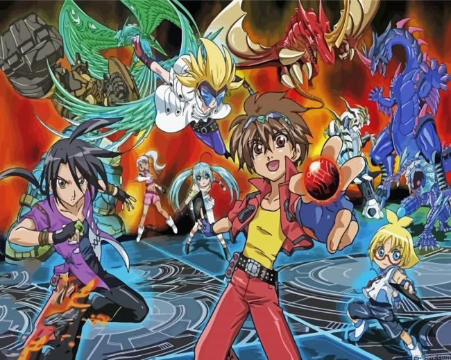 Bakugan Battle Brawlers Manga Anime Painting By Numberss.png
