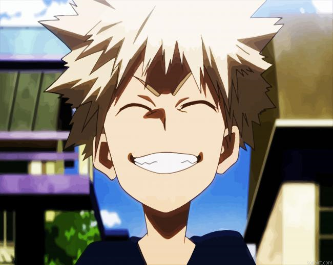 Bakugo Smiling Painting By Numberss.png