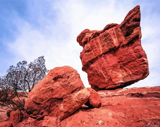 Balanced Rock Denver Colorado Paint By Numbers.png