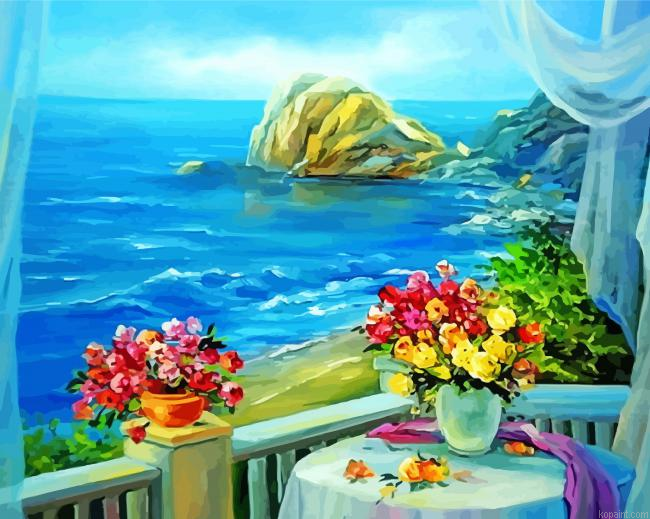 Balcony Coast View Painting By Numberss.png