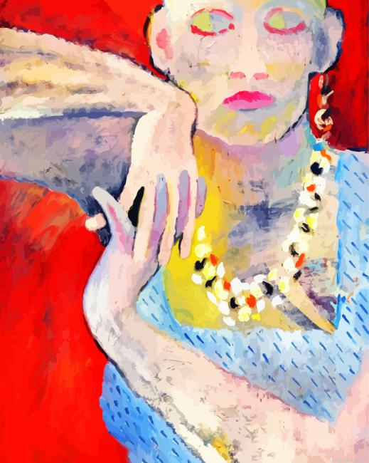 Bald Woman Art Painting By Numberss.png