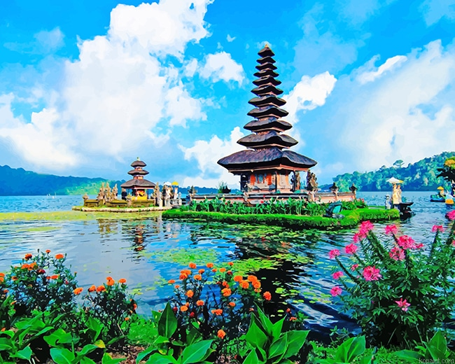Bali Indonesian Island New Painting By Numberss.png