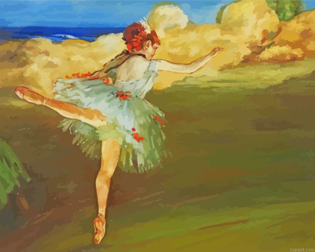 Ballerina By Degas Painting By Numberss.png