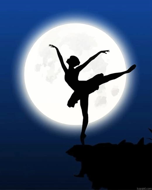 Ballerina Silhouette New Painting By Numberss.png