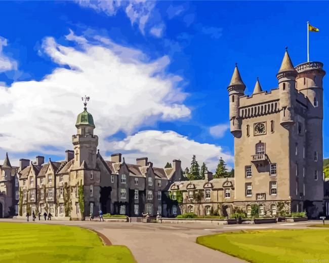 Balmoral Castle England Aberdeen Painting By Numberss.png