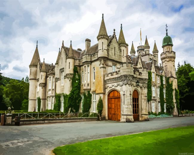 Balmoral Queen Elizabeth S Castle Paint By Numbers.png