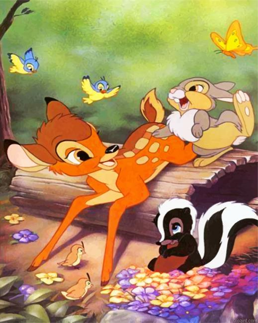 Bambi And Her Friends Painting By Numberss.png