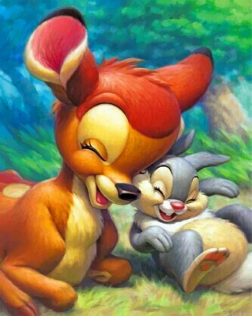Bambi And Thumper Painting By Numberss.png