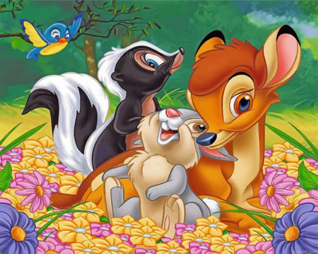 Bambi Animation Painting By Numberss.png
