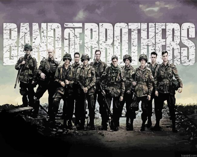 Band Of Brothers Movie Poster Painting By Numberss.png