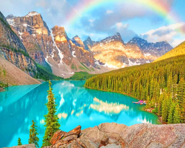 Banff National Park Lake New Painting By Numberss.png