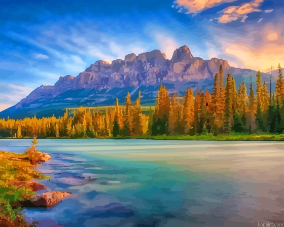 Banff National Park Of Canada Painting By Numberss.png