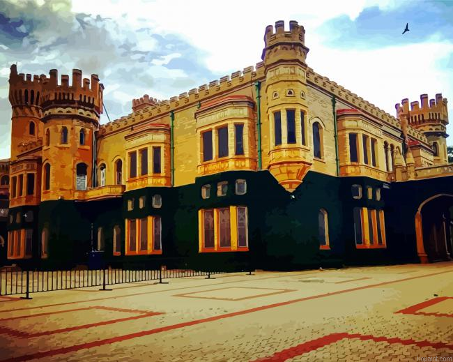 Bangalore Palace In Bengaluru India Painting By Numberss.png