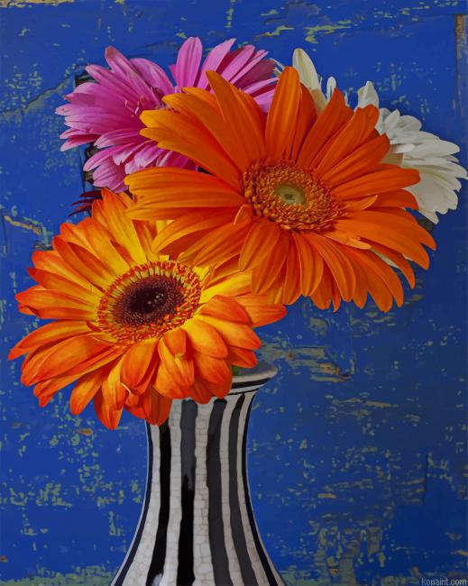 Barberton Daisies New Painting By Numberss.png