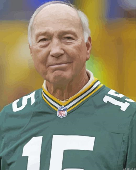 Bart Starr Football Coach Paint By Numbers