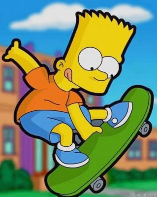 Bart The Simpsons Painting By Numberss.png