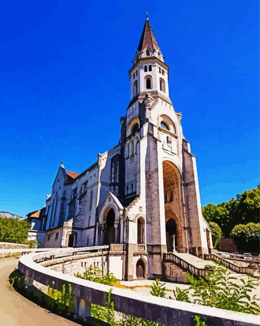 Basilica Of The Visitation Annecy France Painting By Numberss.png