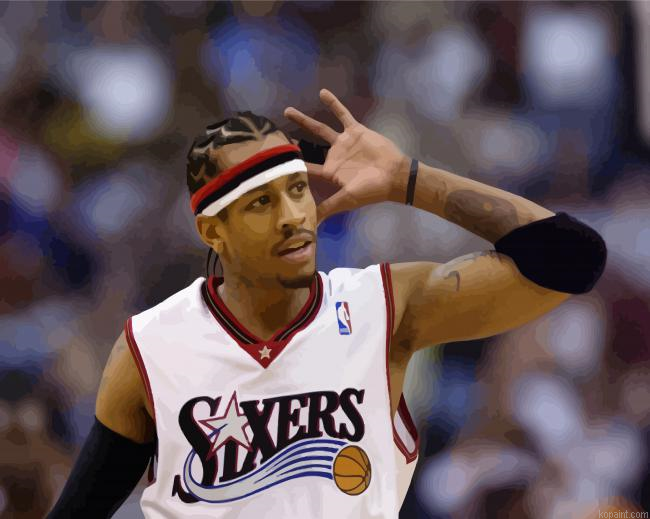 Basketball Allen Iverson Painting By Numberss.png