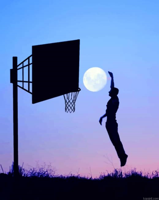 Basketball Moon New Painting By Numberss.png